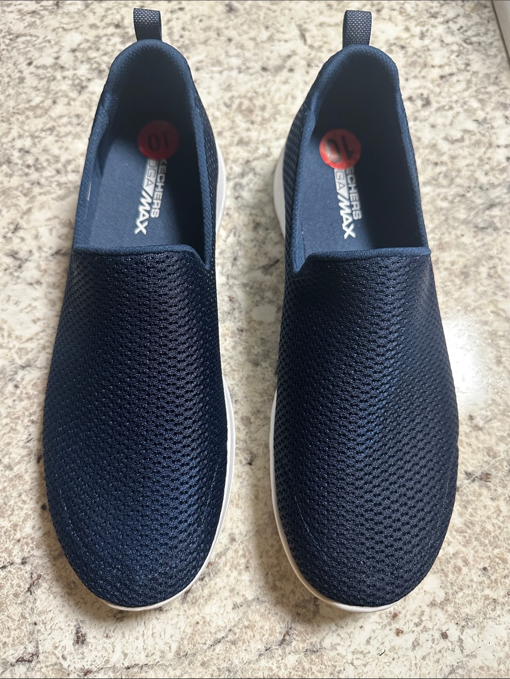 Skechers Navy Mesh Slip-On Casual Loafers for Women